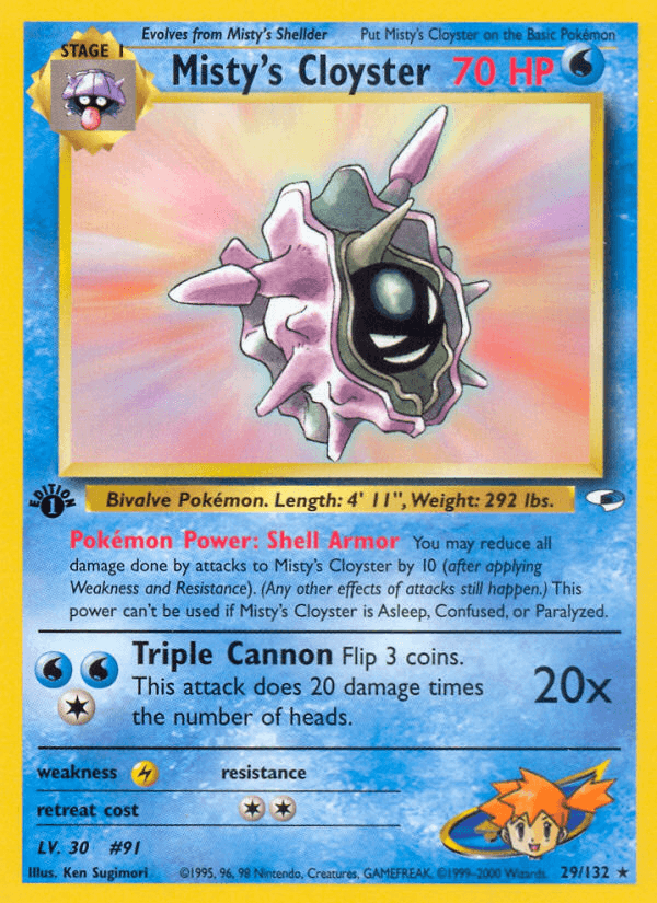 Misty's Cloyster GYM1-29