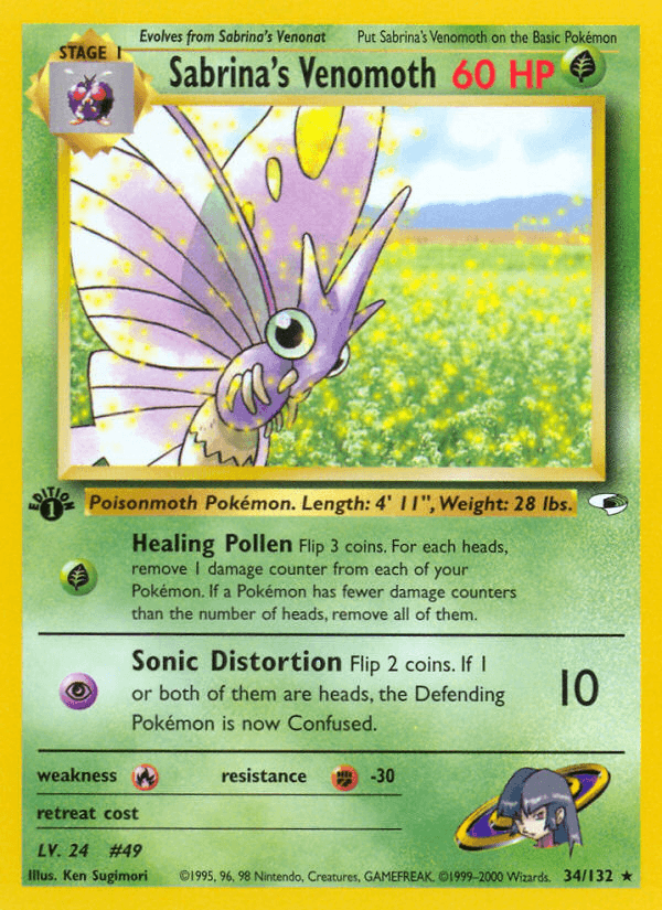 Sabrina's Venomoth GYM1-34