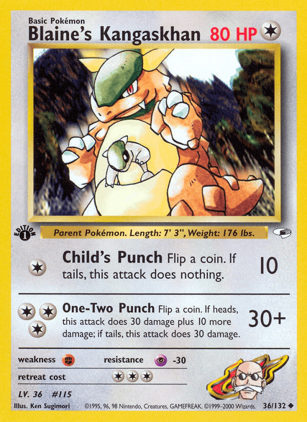 Blaine's Kangaskhan GYM1-36