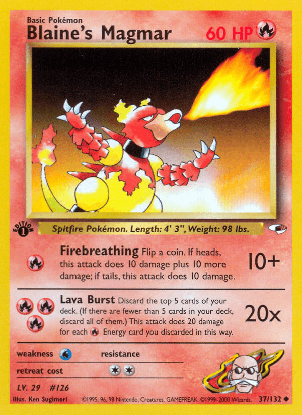 Blaine's Magmar GYM1-37
