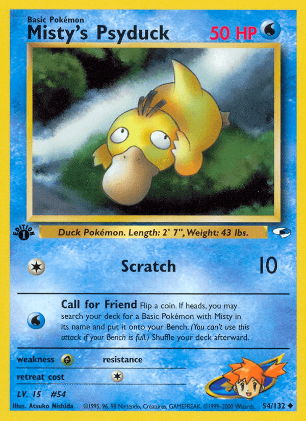 Misty's Psyduck GYM1-54