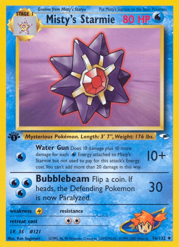 Misty's Starmie GYM1-56