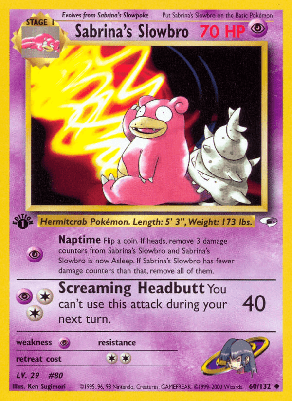 Sabrina's Slowbro GYM1-60
