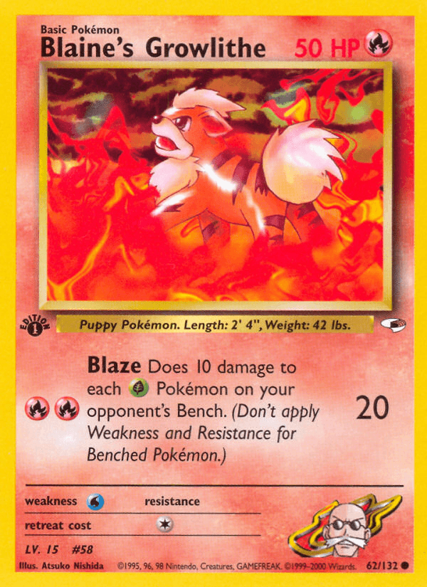 Blaine's Growlithe GYM1-62