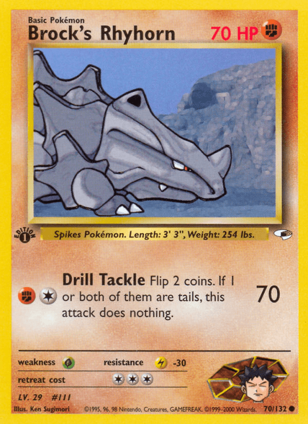 Brock's Rhyhorn GYM1-70