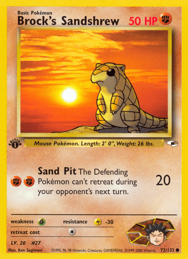 Brock's Sandshrew GYM1-72