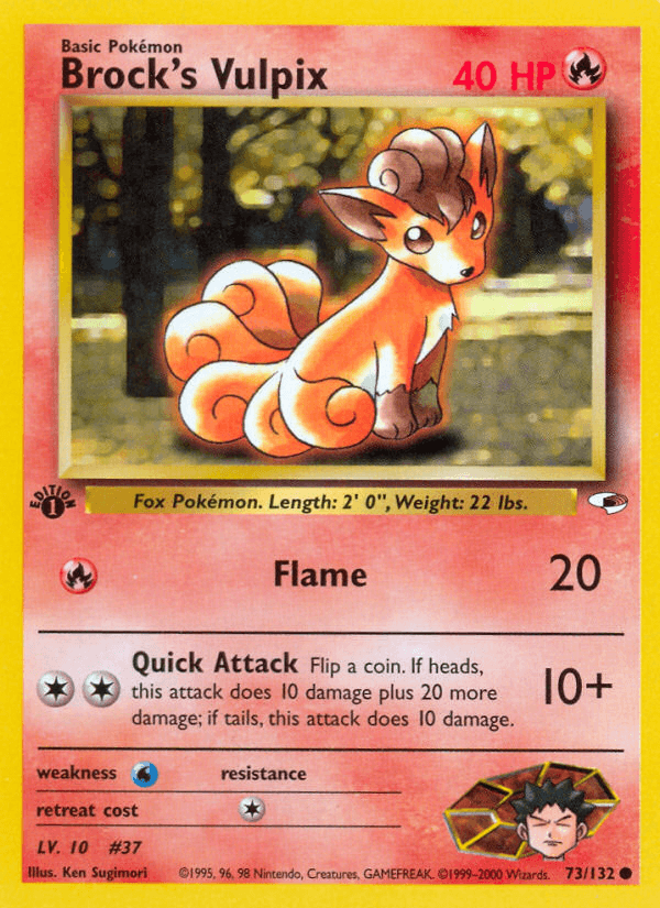 Brock's Vulpix GYM1-73