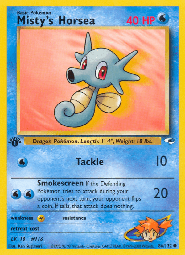 Misty's Horsea GYM1-86