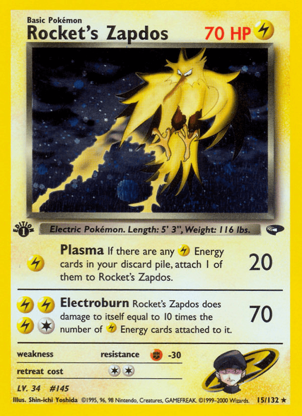 Rocket's Zapdos GYM2-15