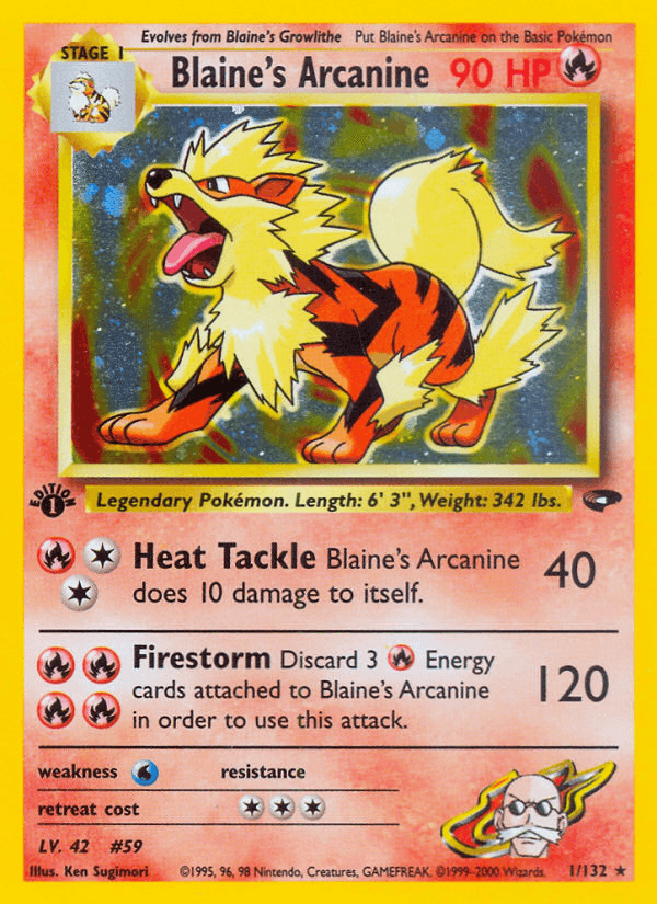 Blaine's Arcanine GYM2-1