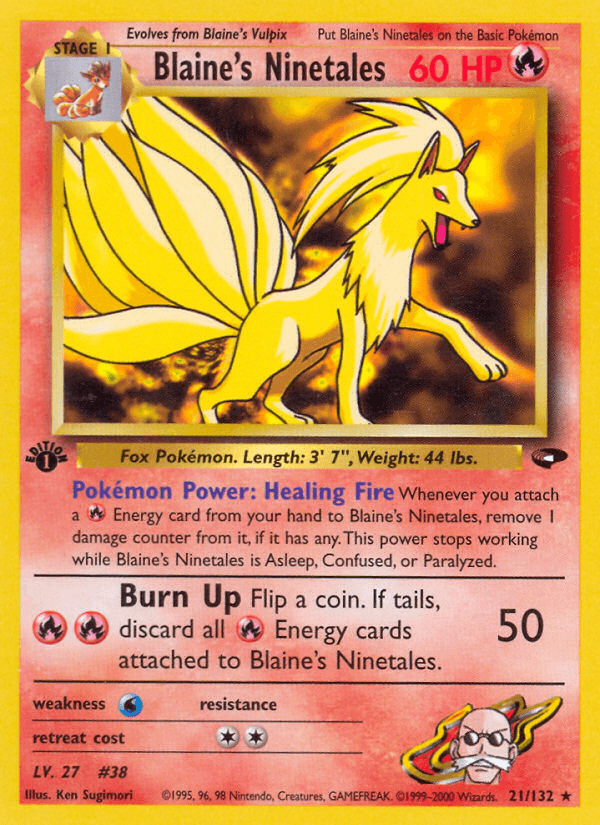Blaine's Ninetales GYM2-21