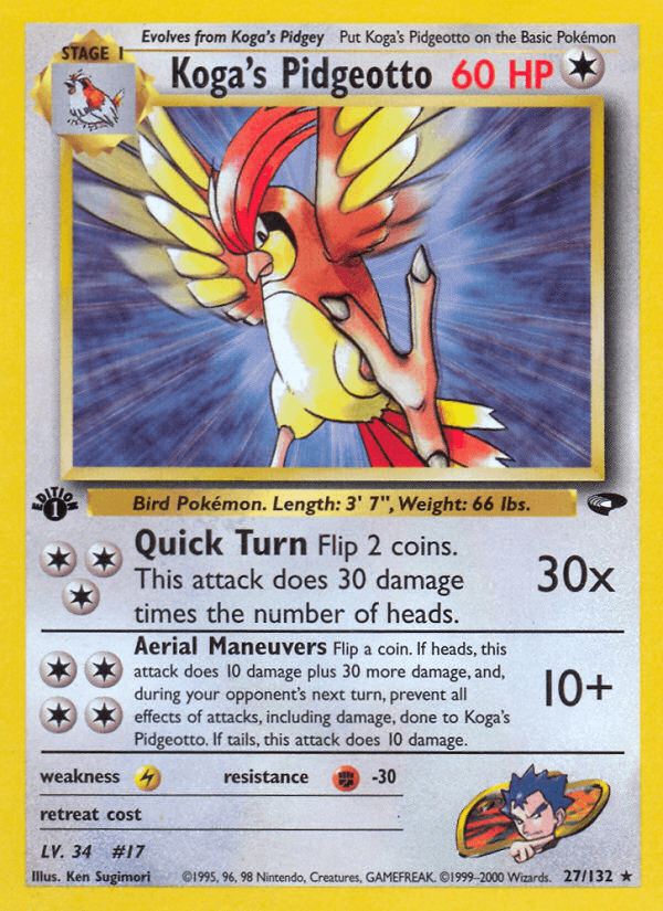 Koga's Pidgeotto GYM2-27
