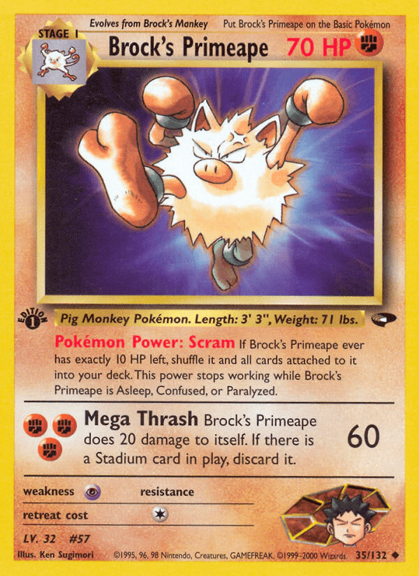 Brock's Primeape GYM2-35