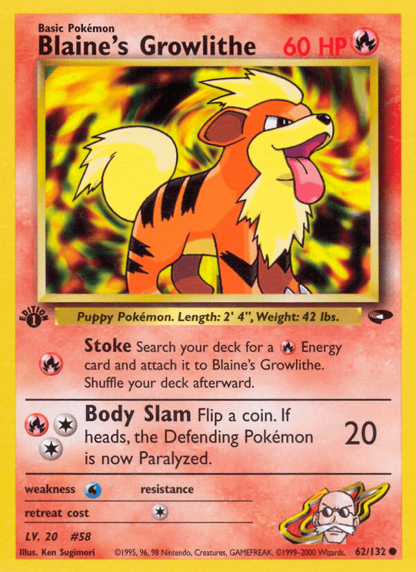 Blaine's Growlithe GYM2-62