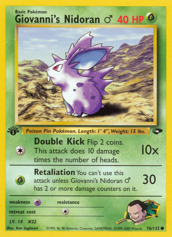 Giovanni's Nidoran ♂ GYM2-76