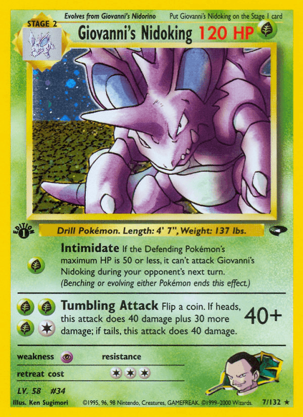 Giovanni's Nidoking GYM2-7
