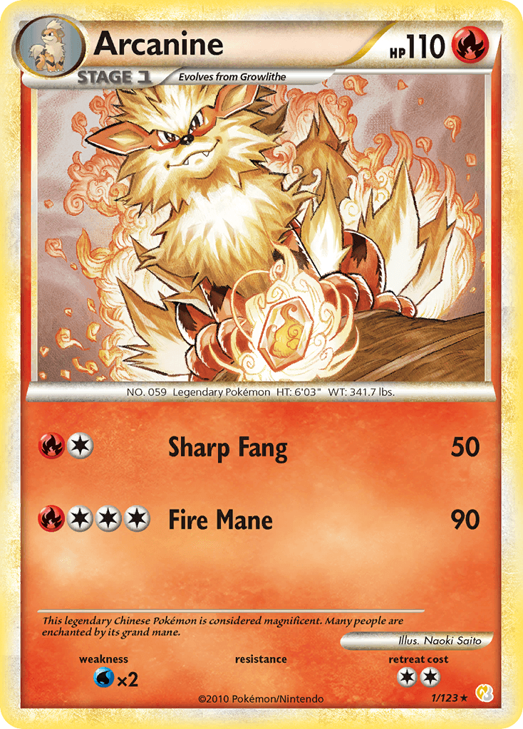 Arcanine HGSS1-1