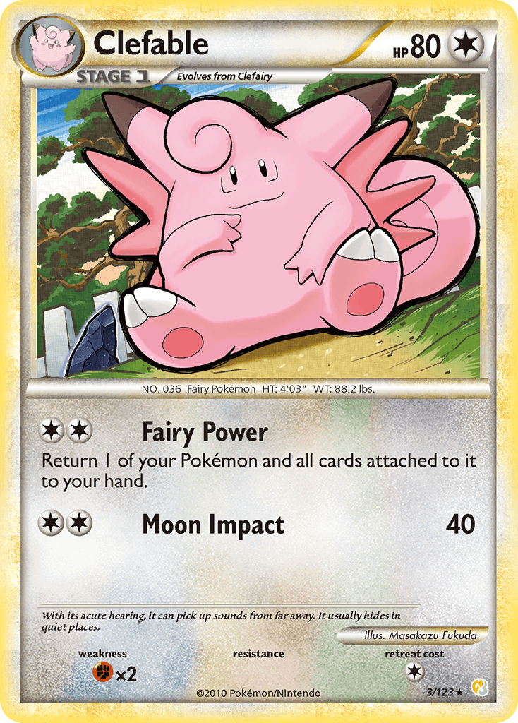 Clefable HGSS1-3