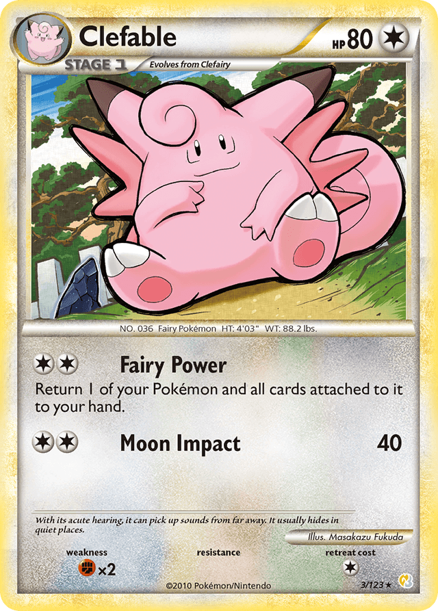 Clefable HGSS1-3