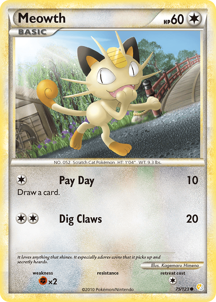 Meowth HGSS1-75