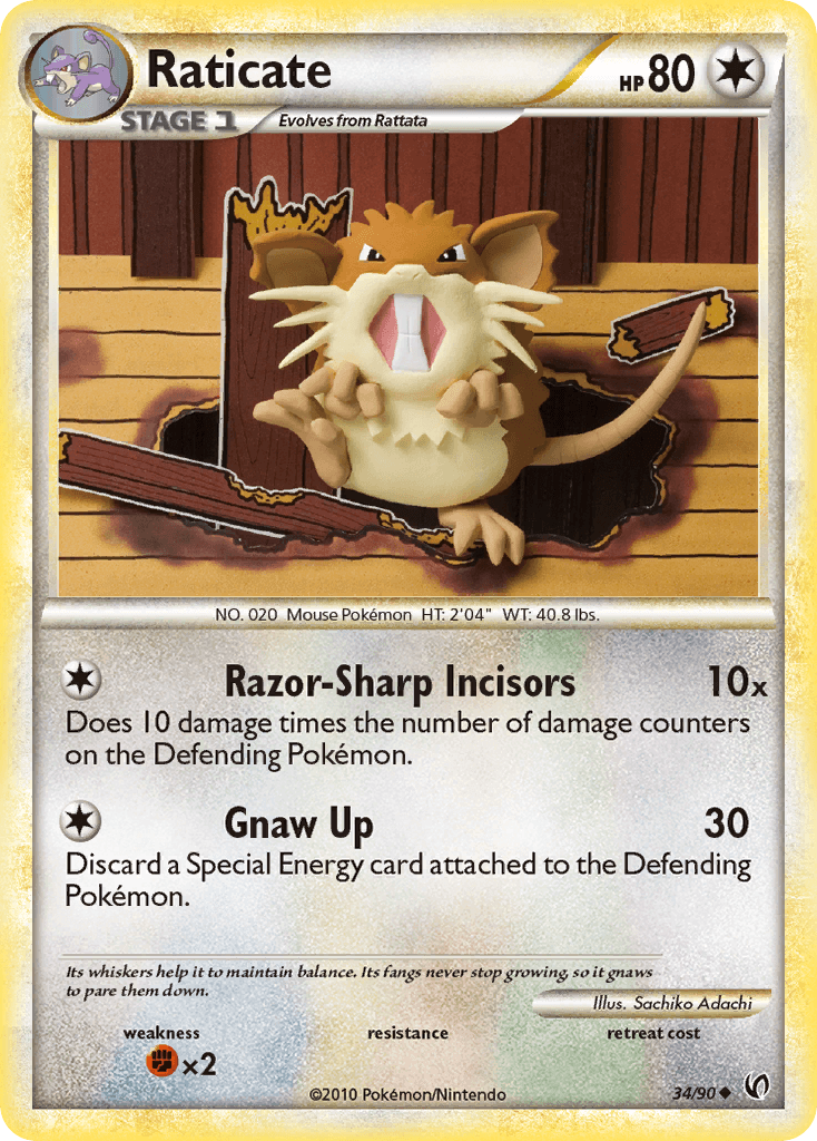 Raticate HGSS3-34