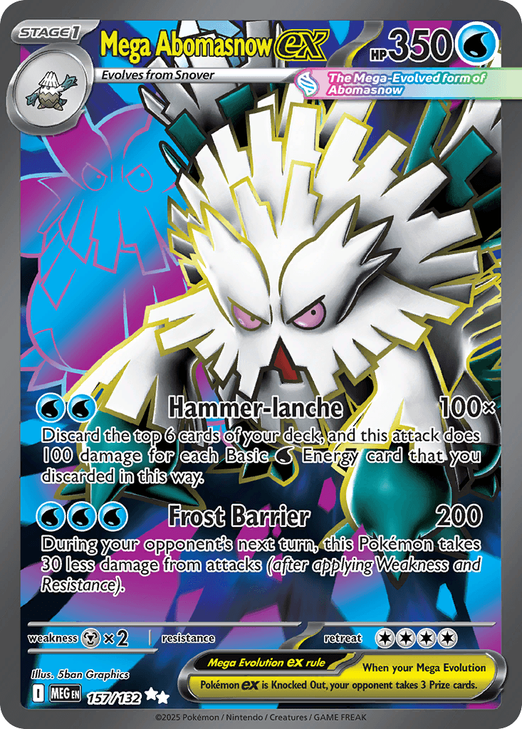 Mega Abomasnow ex ME1-157