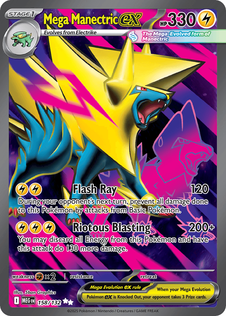 Mega Manectric ex ME1-158
