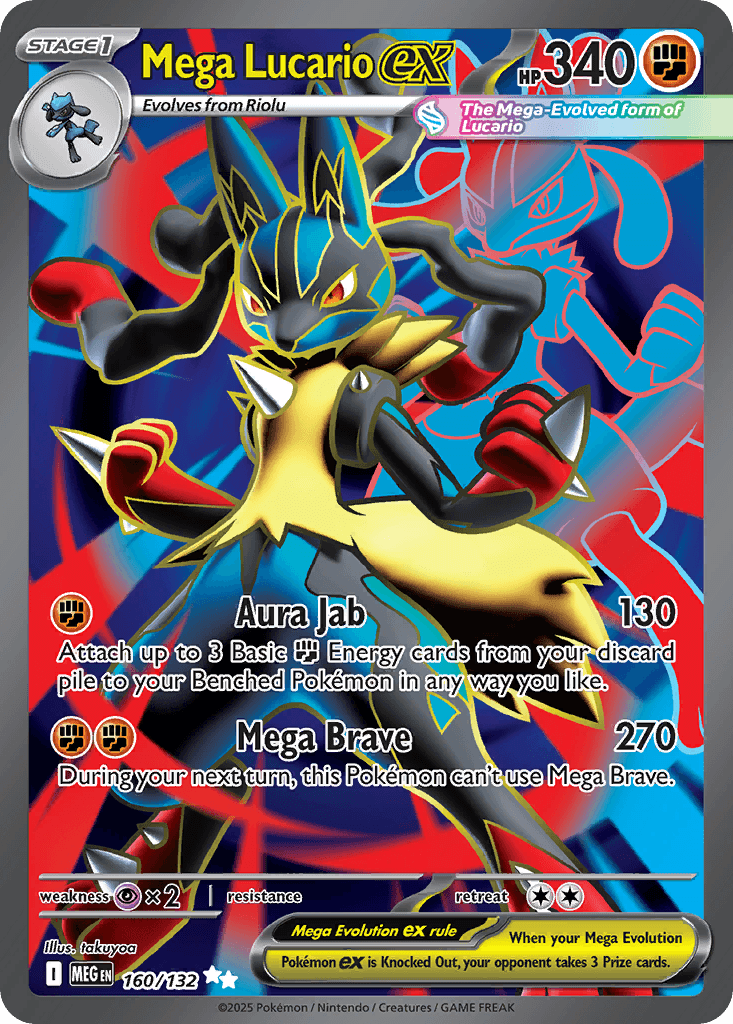 Mega Lucario ex ME1-160