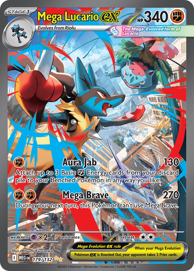 Mega Lucario ex ME1-179