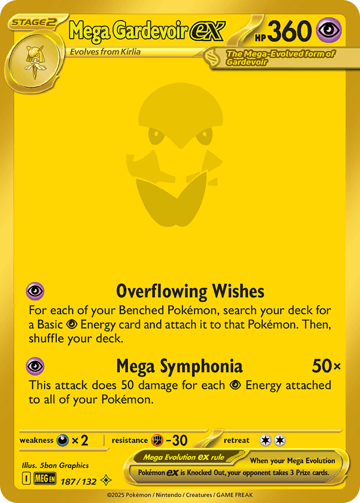 Mega Gardevoir ex ME1-187