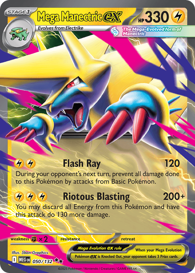 Mega Manectric ex ME1-50