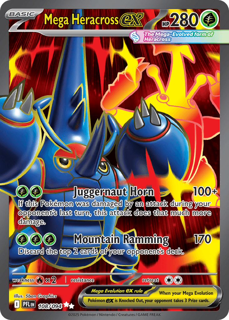 Mega Heracross ex ME2-108