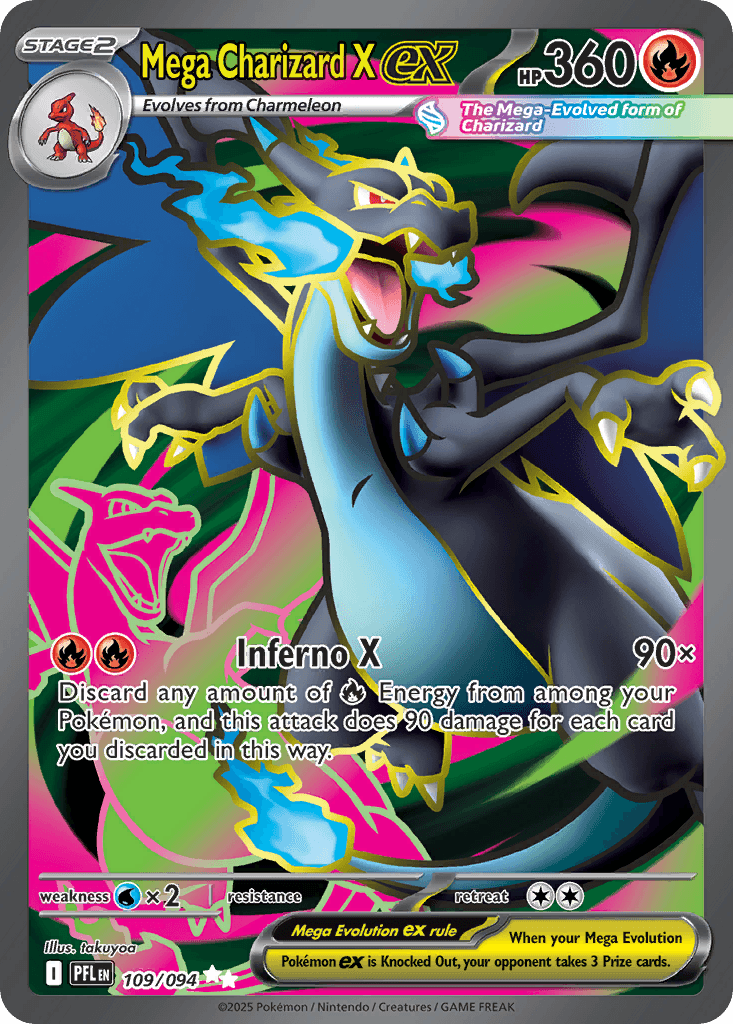 Mega Charizard X ex ME2-109