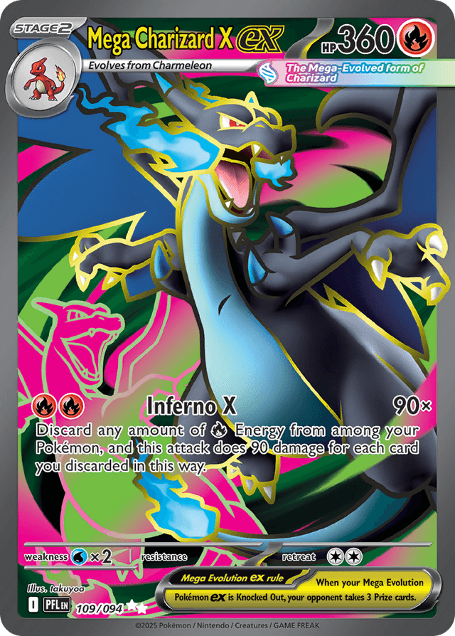 Mega Charizard X ex ME2-109