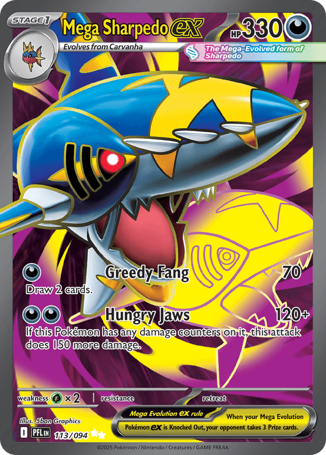 Mega Sharpedo ex ME2-113