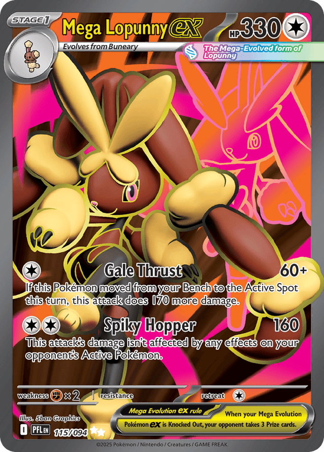 Mega Lopunny ex ME2-115