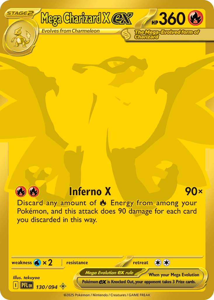Mega Charizard X ex ME2-130