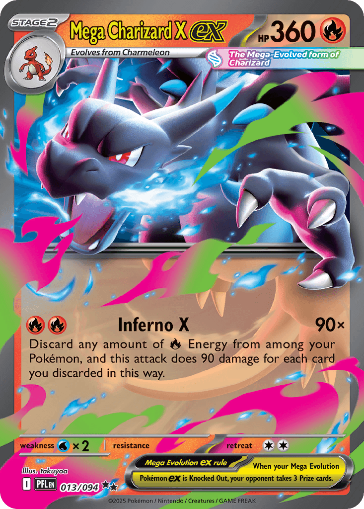 Mega Charizard X ex ME2-13