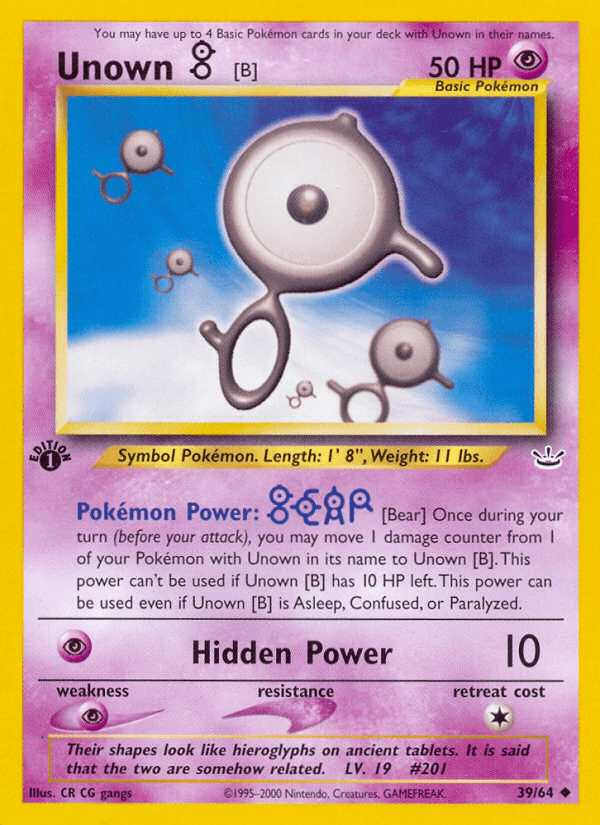 Unown [B] NEO3-39