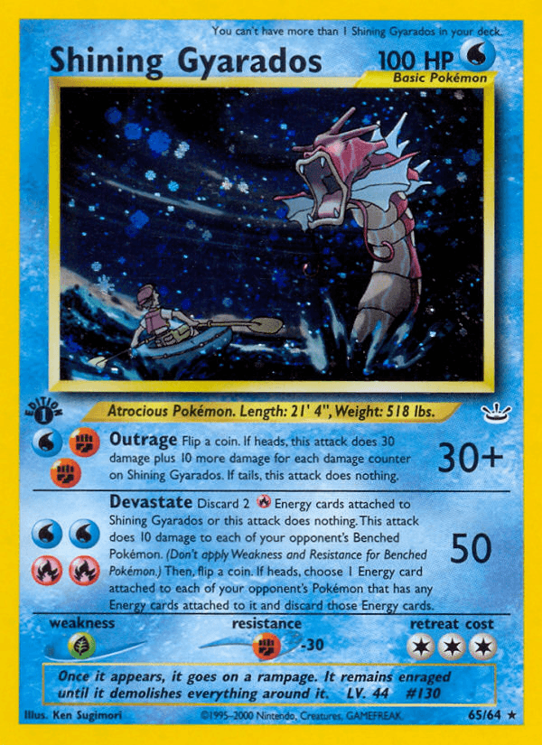 Shining Gyarados NEO3-65