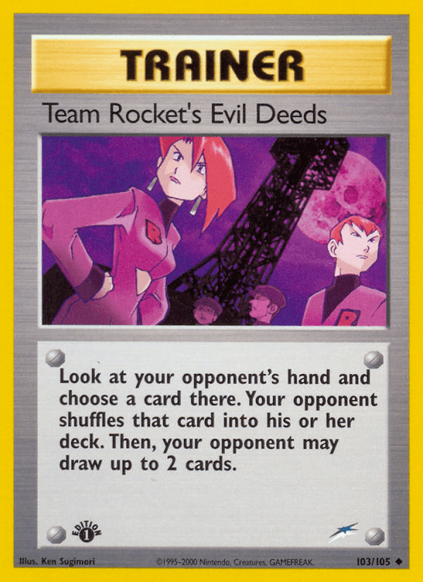 Team Rocket's Evil Deeds NEO4-103