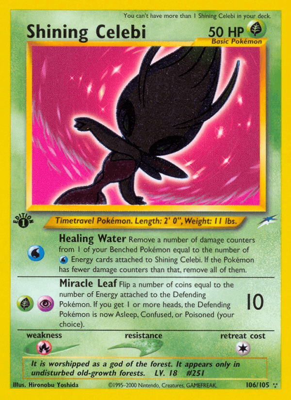 Shining Celebi NEO4-106