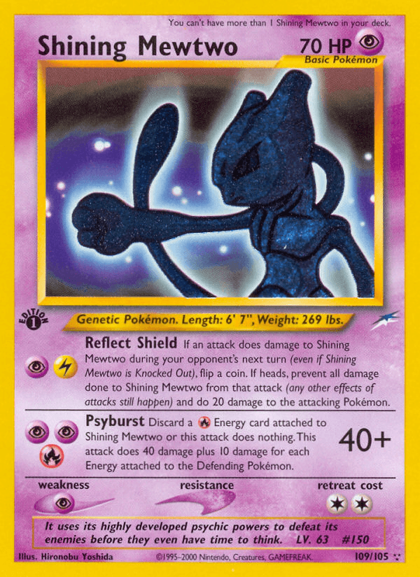 Shining Mewtwo NEO4-109