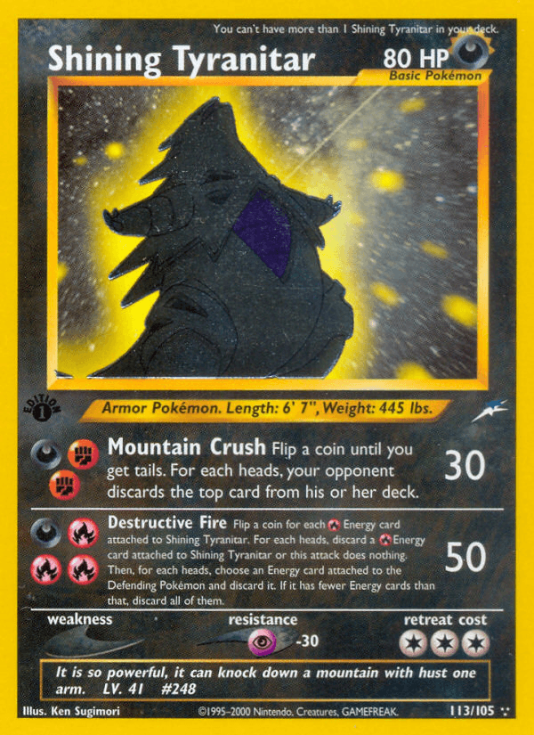 Shining Tyranitar NEO4-113