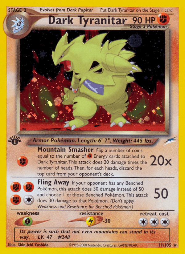 Dark Tyranitar NEO4-11