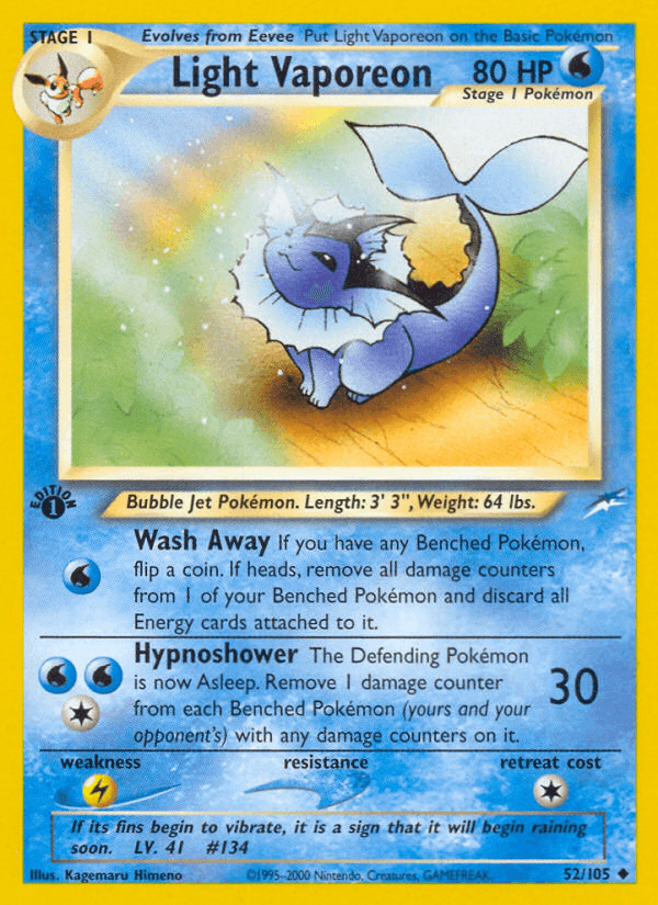 Light Vaporeon NEO4-52
