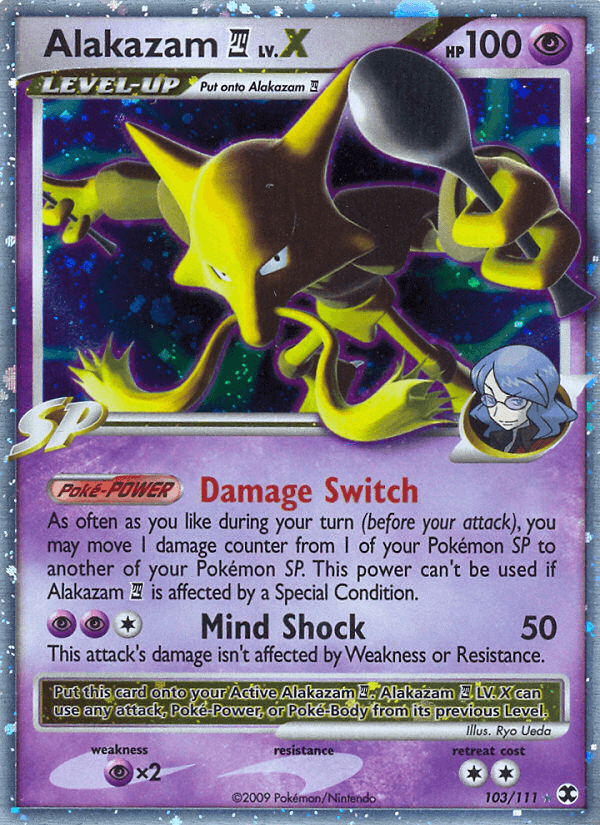 Alakazam E4 LV.X PL2-103