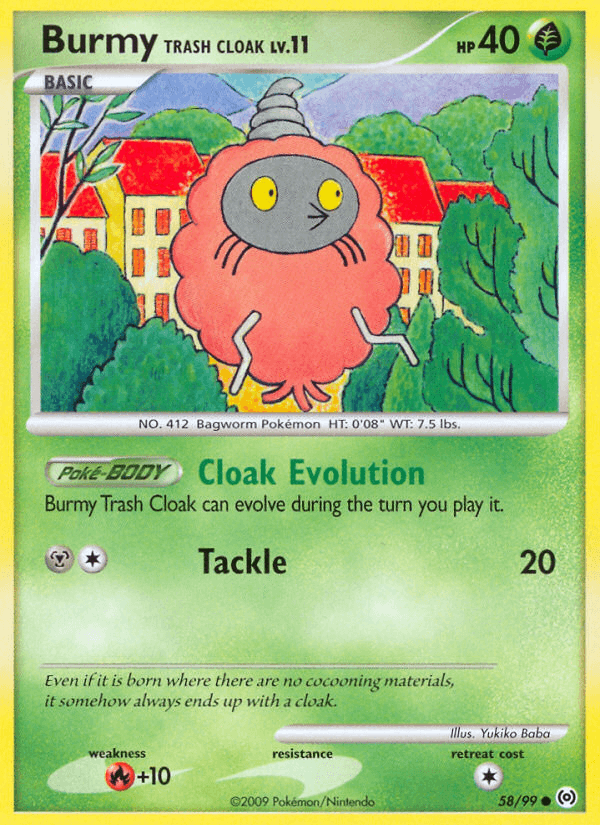 Burmy Trash Cloak PL4-58