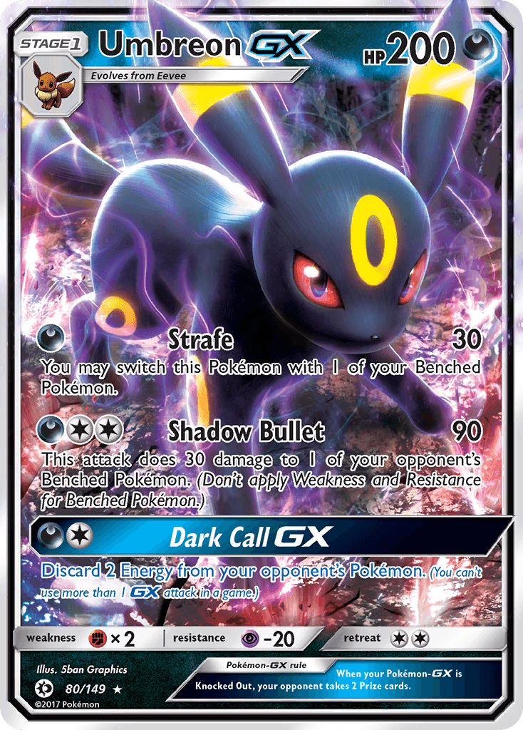 Umbreon-GX SM1-80