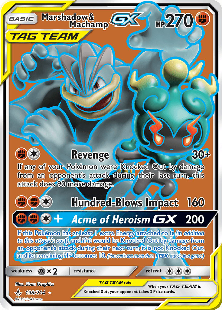 Marshadow & Machamp-GX SM10-198